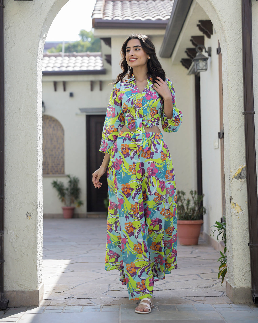 Green Skirt Co-Ord Set