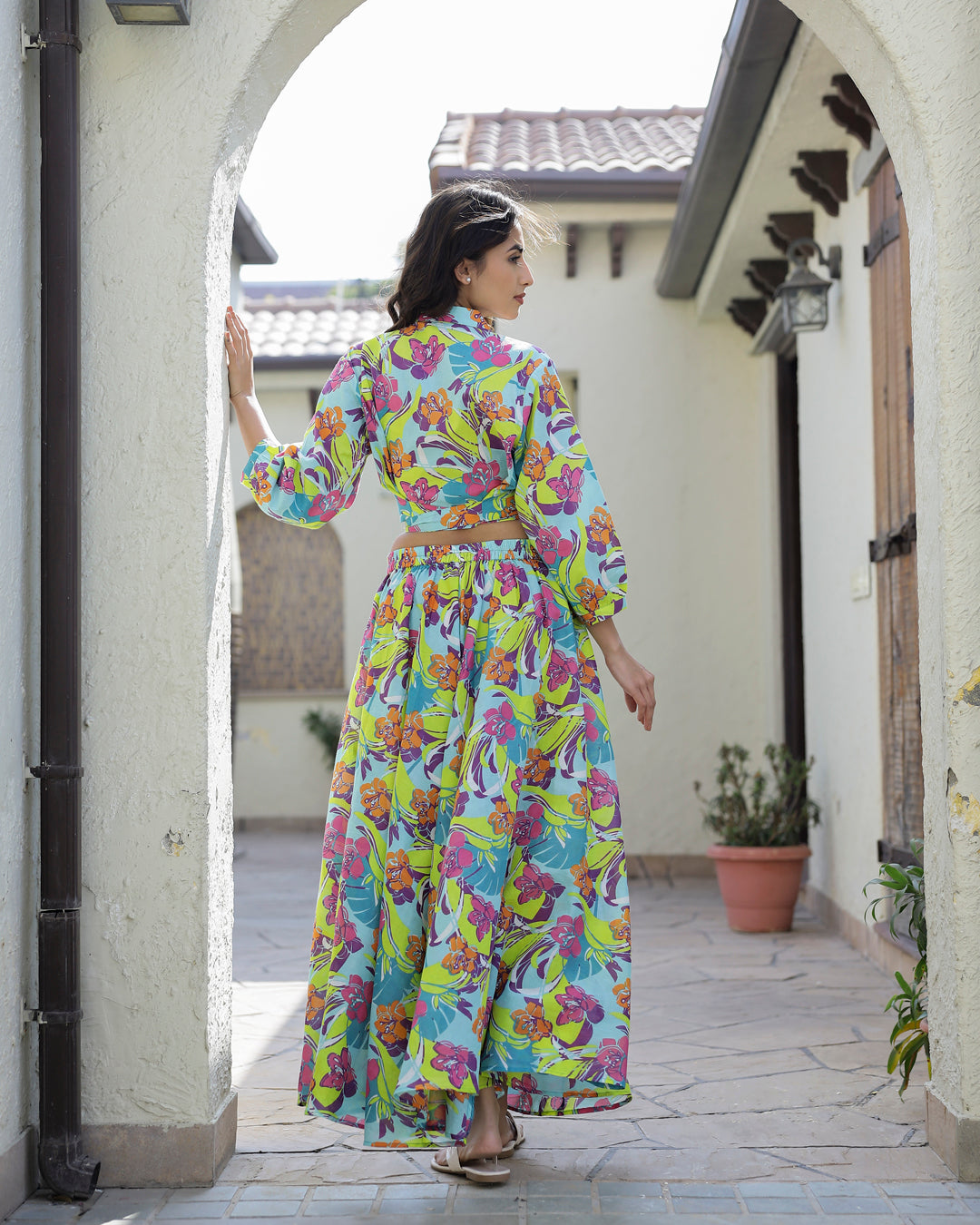Green Skirt Co-Ord Set