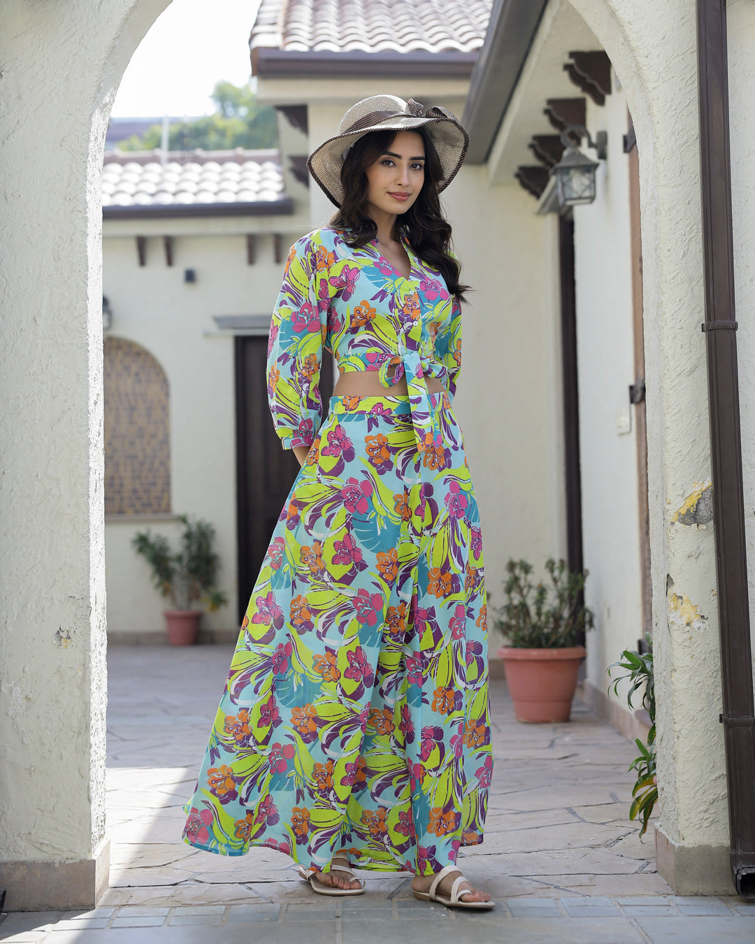 Green Skirt Co-Ord Set