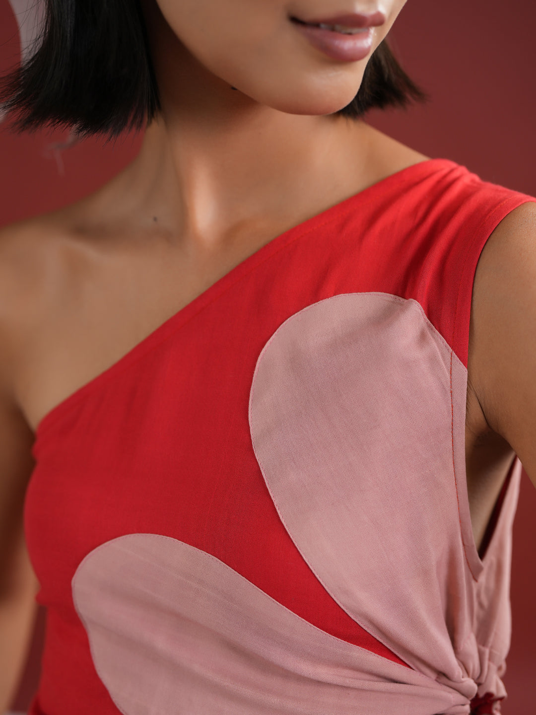 Red Floral Printed Dress for Women