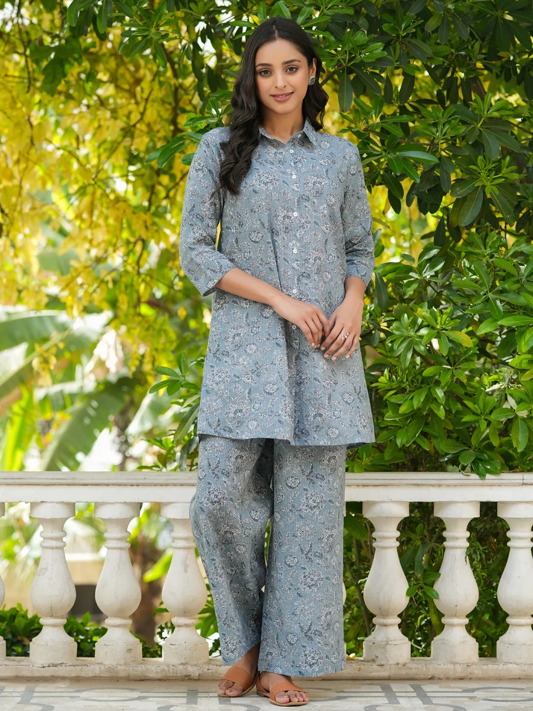 Comfy FLORA cotton NIGHTWEAR - SanskrutiHomes