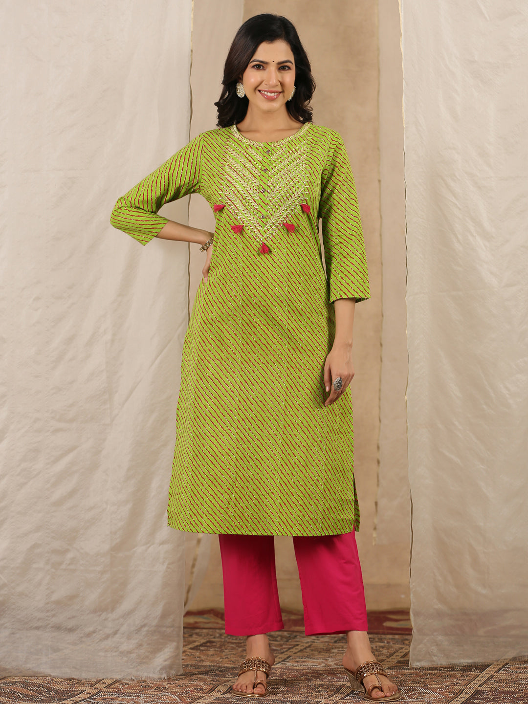 Women Pure Cotton 2 Pcs Kurta Set