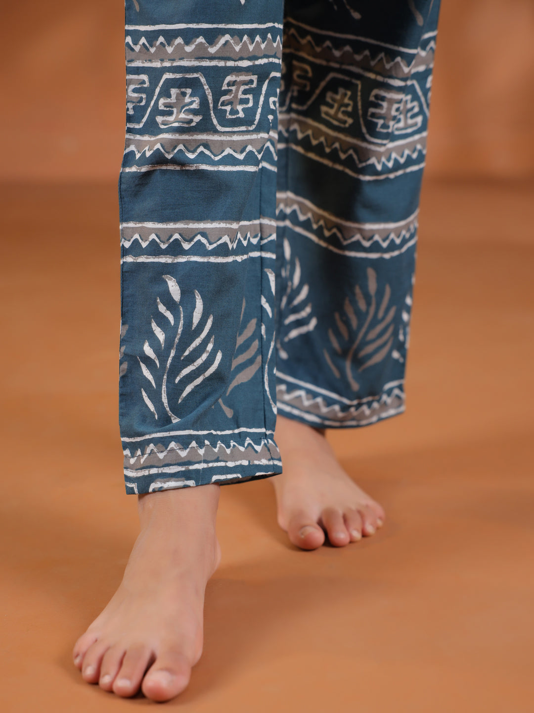 Geometric Print Kids Night Suit Set