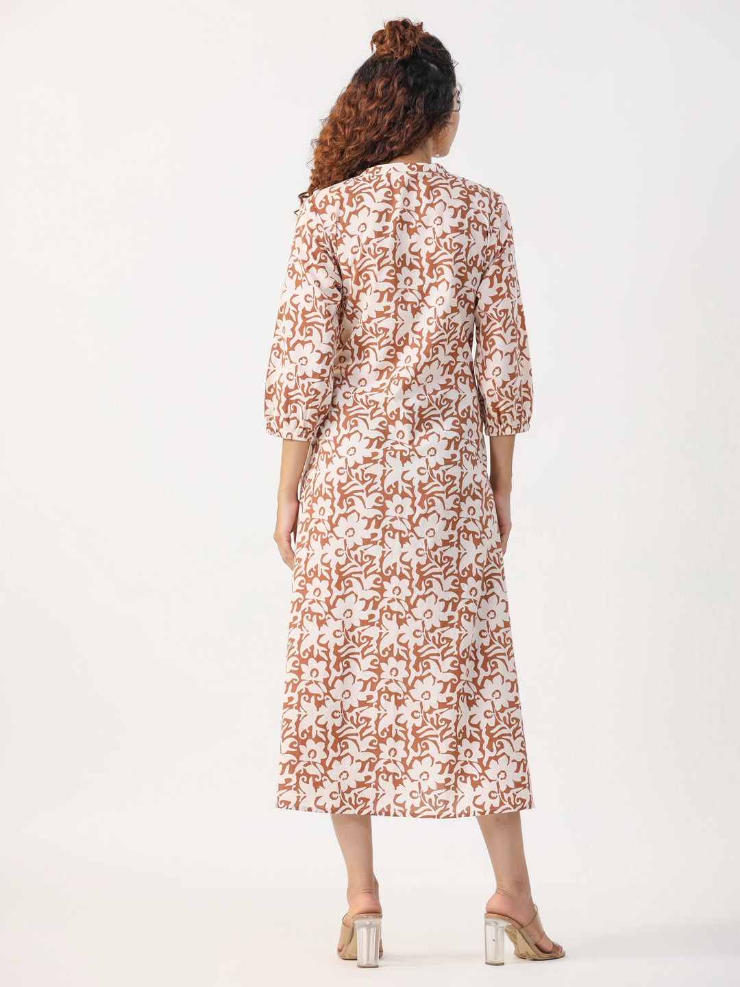 Brown abstract Dress