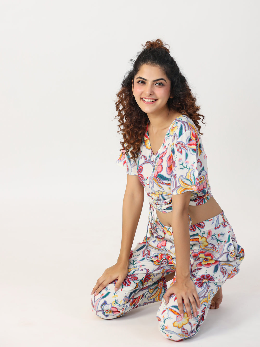 Floral Printed Night Suit set