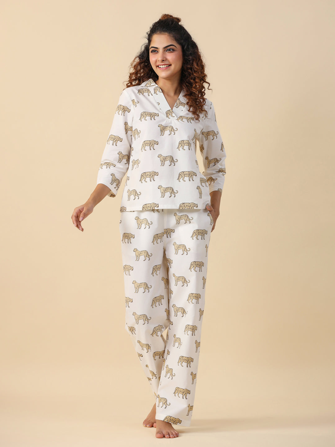 Leopard cotton Sleep set