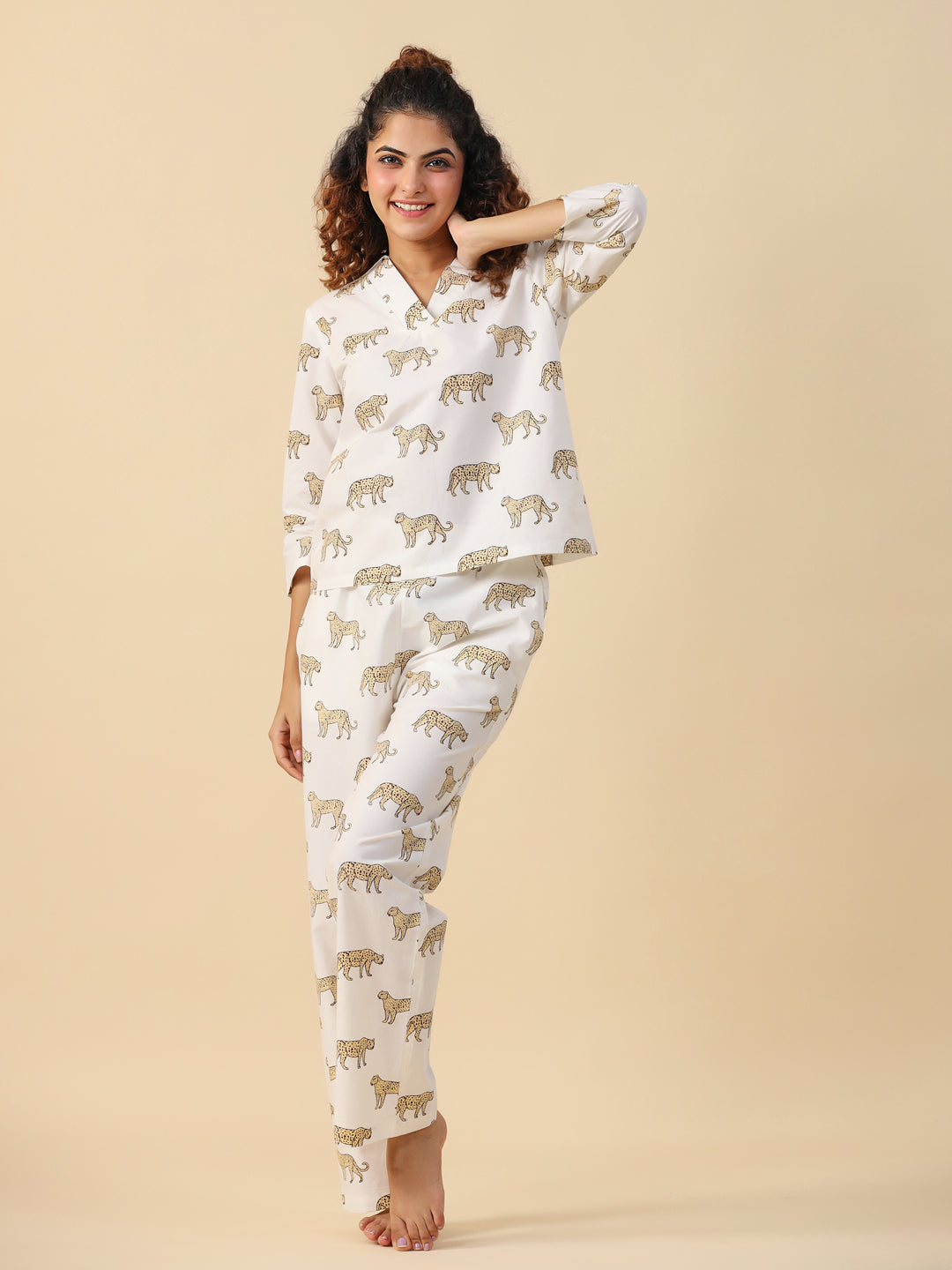 Leopard cotton Sleep set