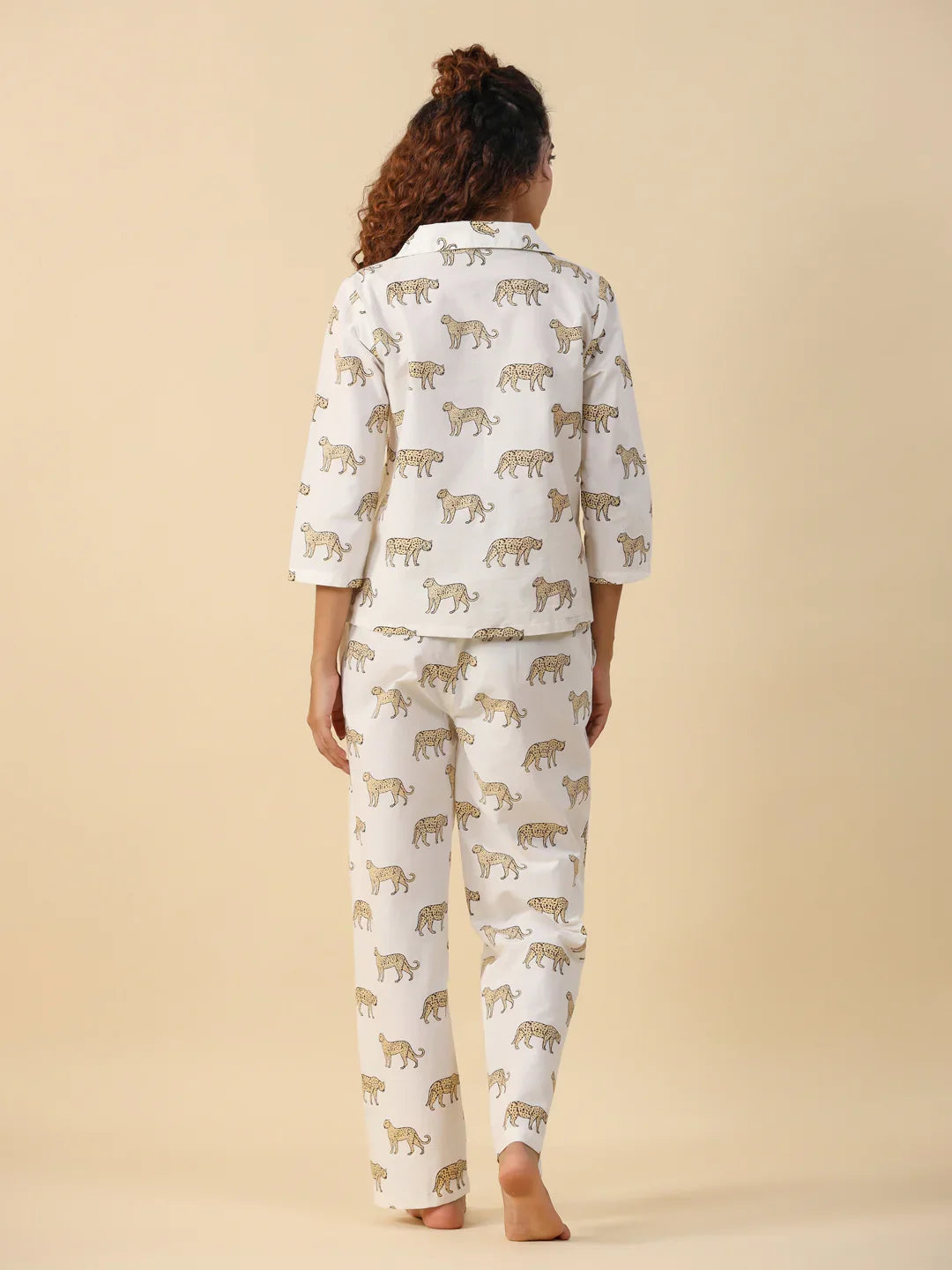 Leopard cotton Sleep set - SanskrutiHomes