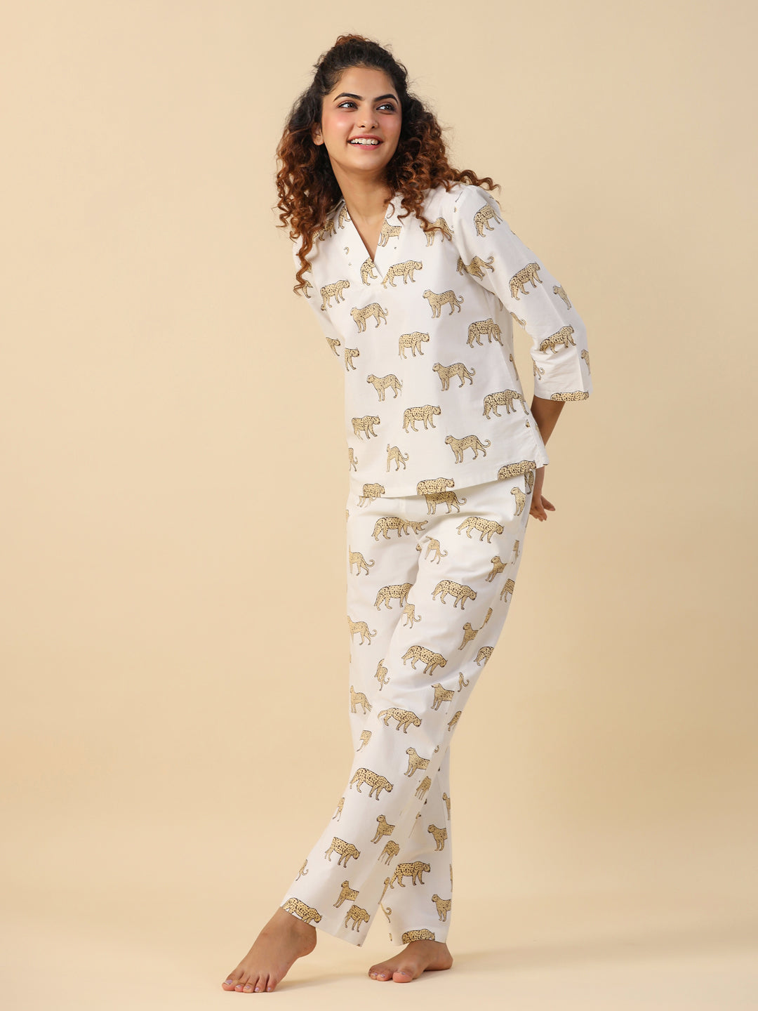 Leopard cotton Sleep set