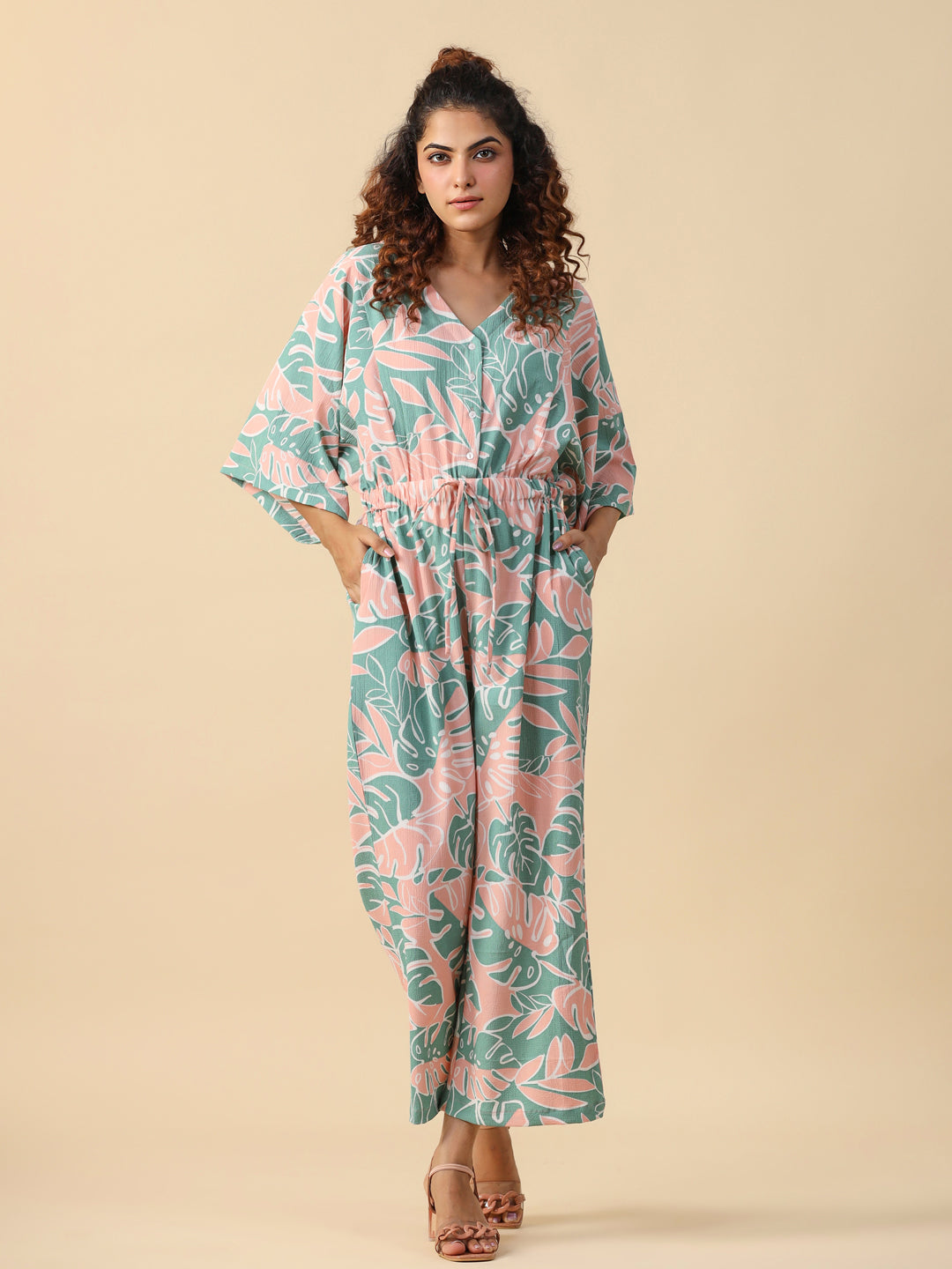 Printed jumpsuit loungewear