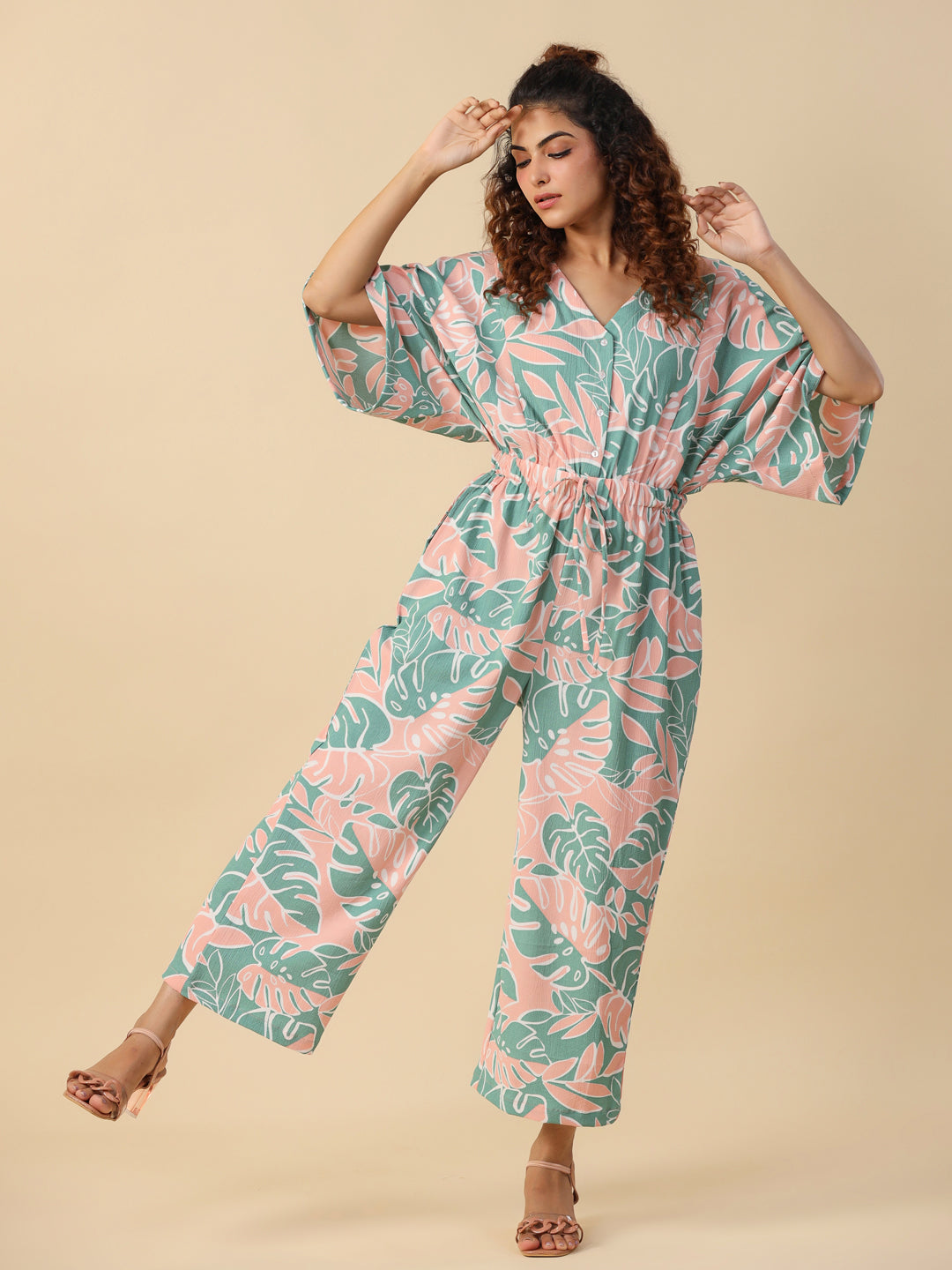 Printed jumpsuit loungewear