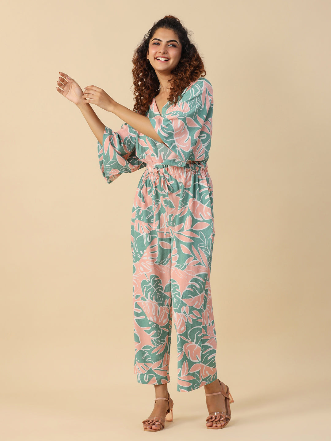 Printed jumpsuit loungewear