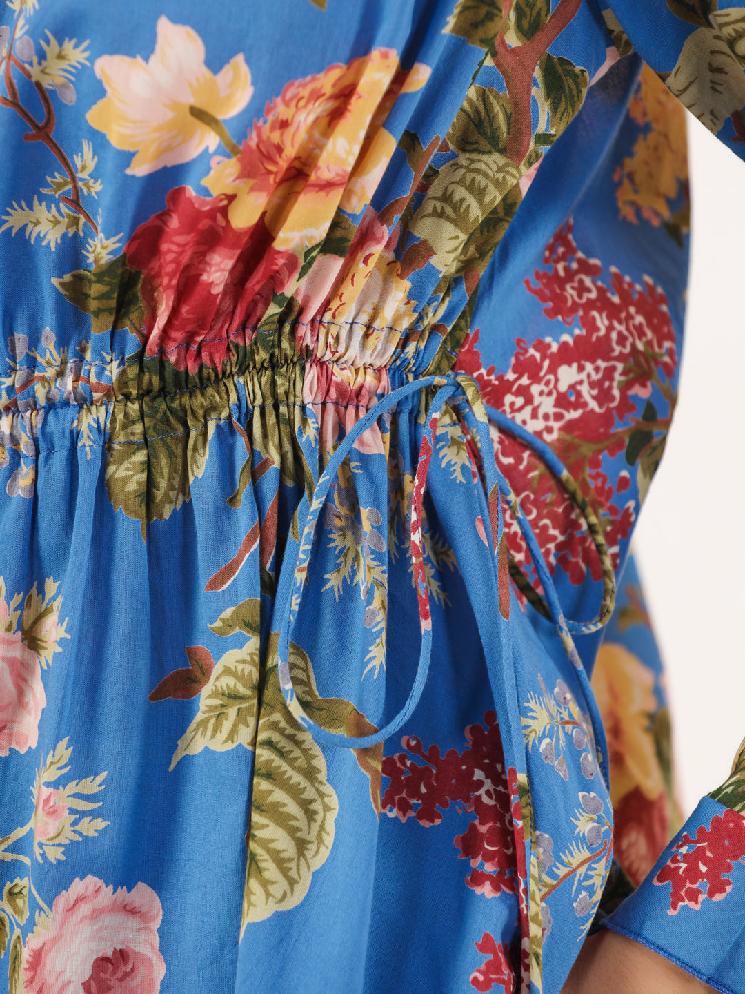 Cobalt blue Cotton Night SUIT