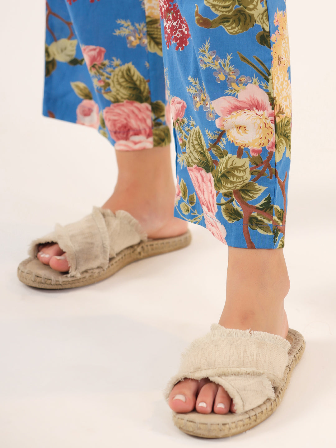 Cobalt blue Cotton Night SUIT