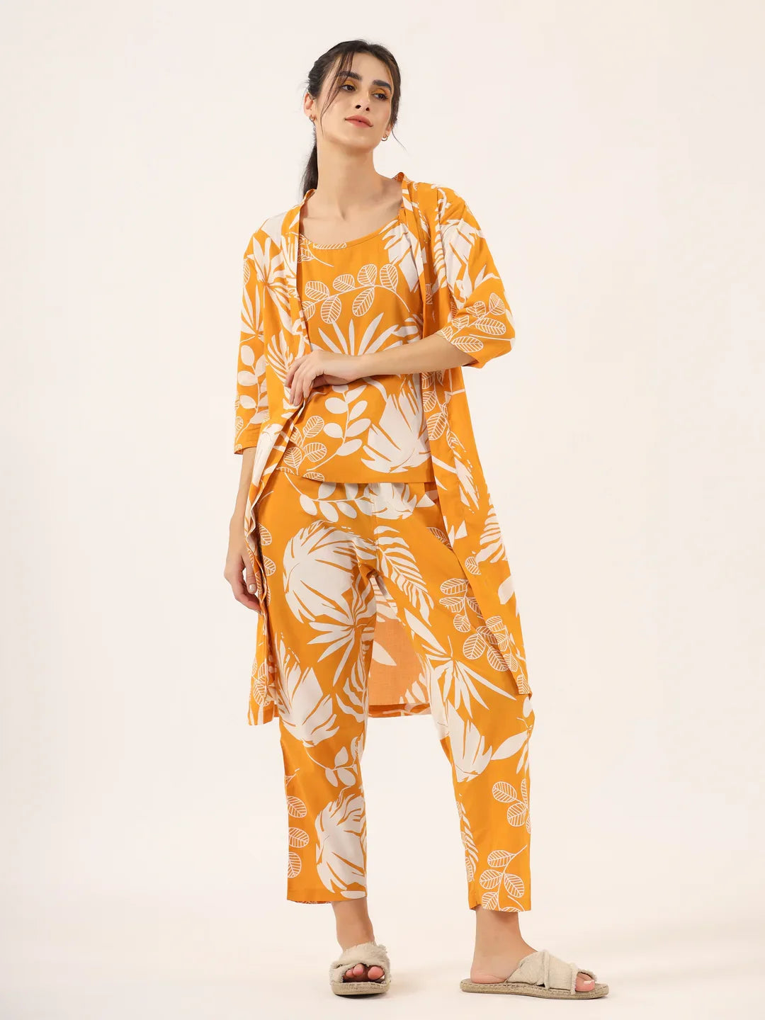 Summer Fruits Inspired Premium Italian Cotton Night Suit
