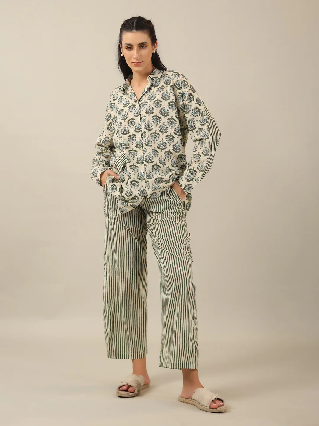 Duo Print loose fit Loungewear Set1