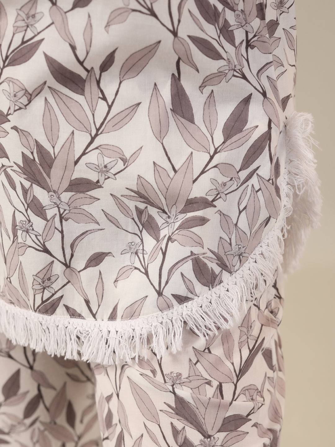 Bamboo leaf Cotton Night SUIT