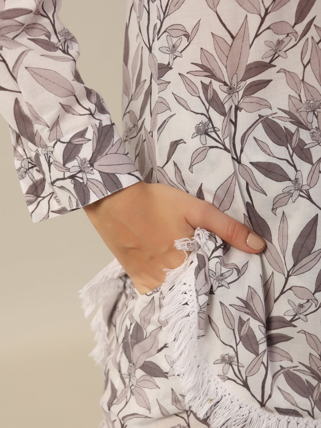 Bamboo leaf Cotton Night SUIT