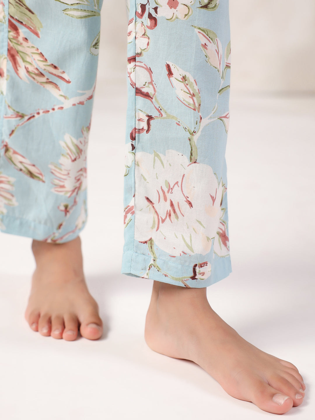 Printed Round Neck Night Suit for Kids