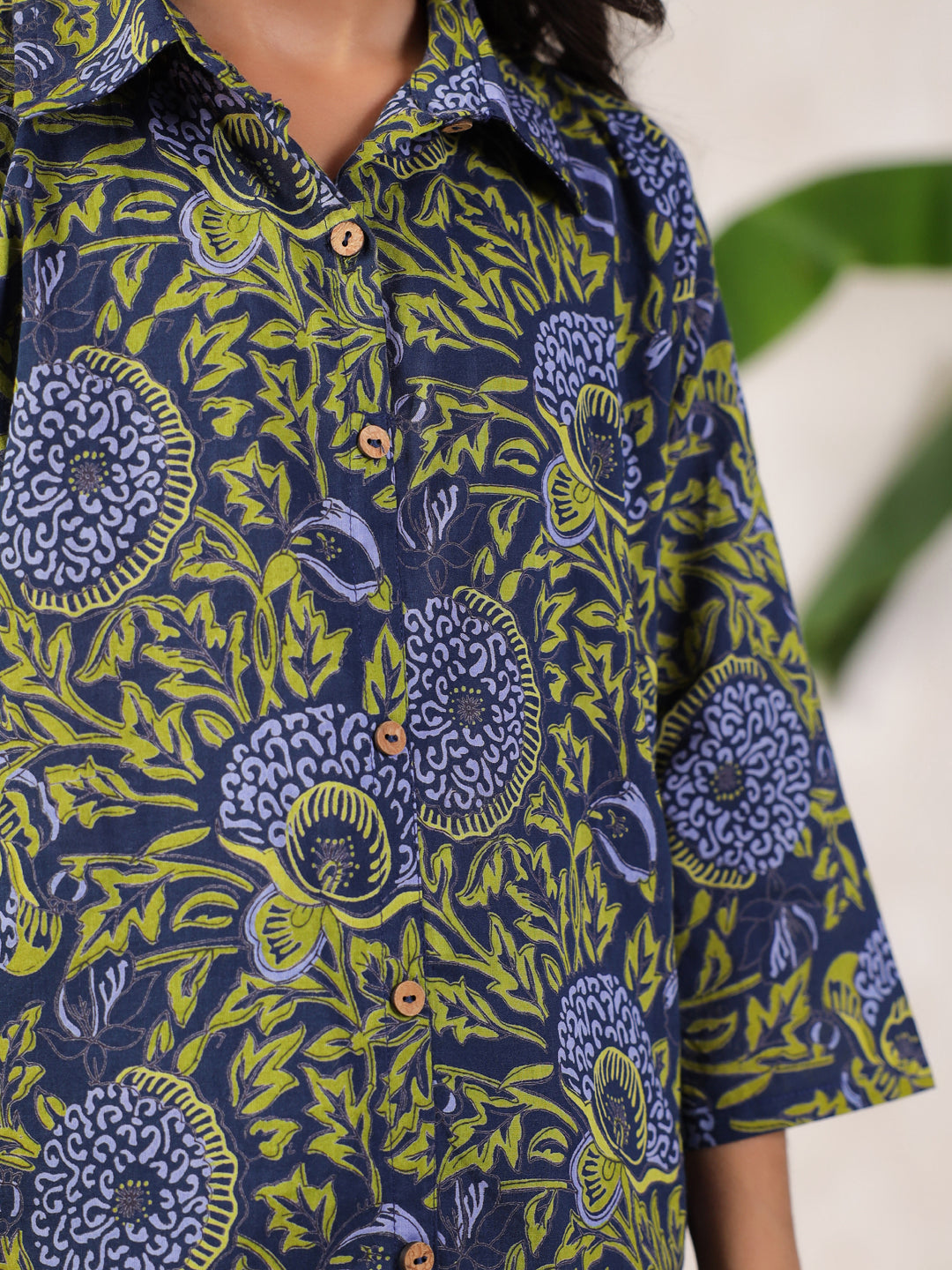 Floral Printed Cotton Night Suit Set for Kids - SanskrutiHomes