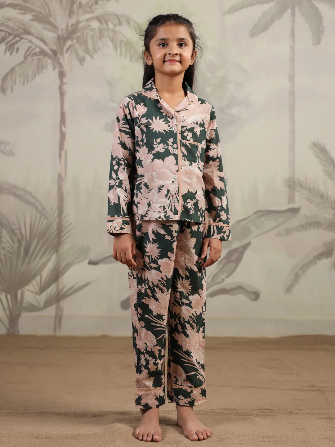 Cotton Printed Night Suit Set for Kids - SanskrutiHomes