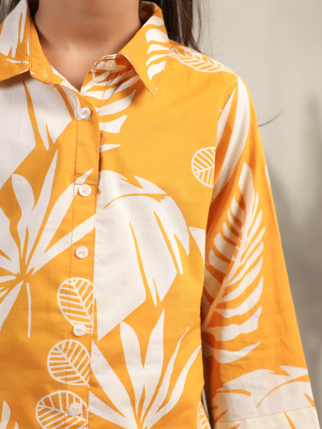 Floral Printed Cotton Night Suit Set for Kids - SanskrutiHomes