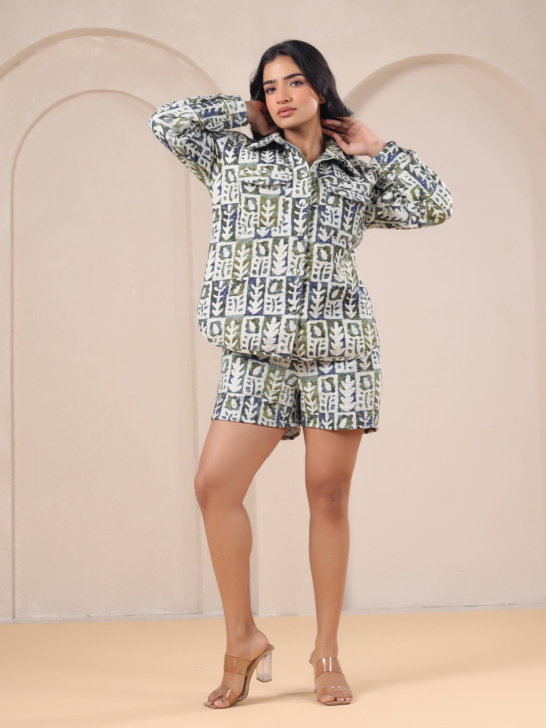 Multicolor Cotton Co-ords Set for Women