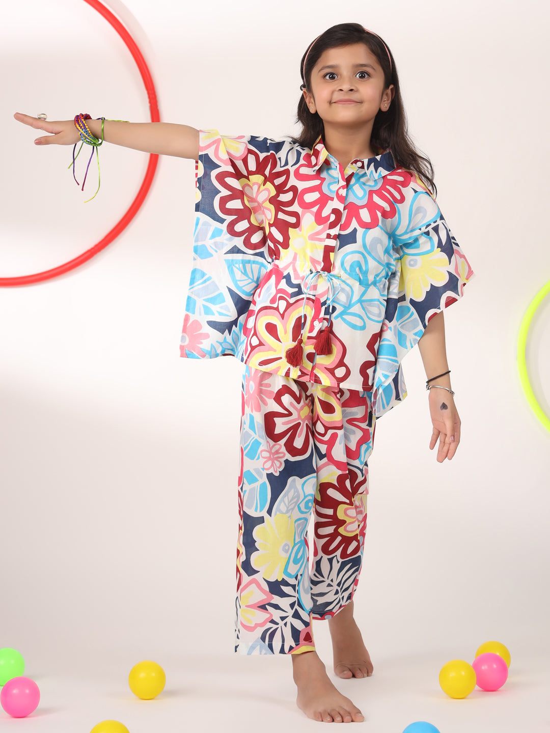 Kids Pure Cotton Colourfull Printed Night Suits