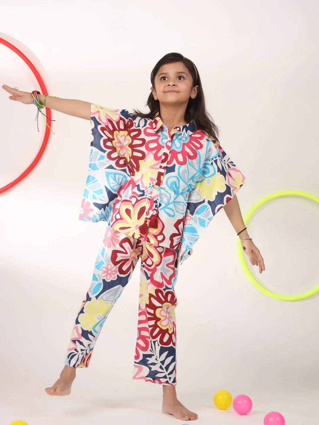 Kids Pure Cotton Colourfull Printed Night Suits
