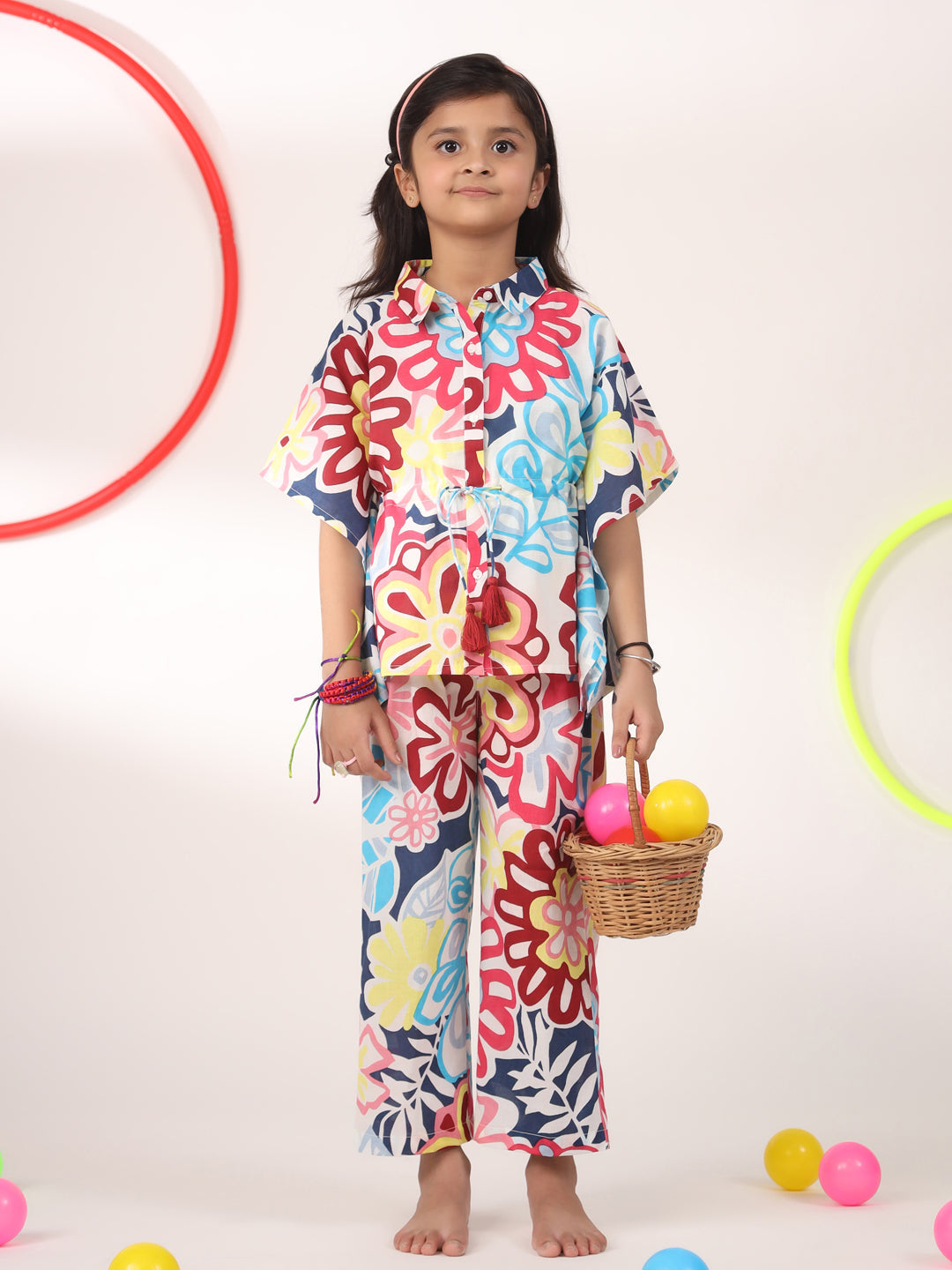 Kids Pure Cotton Colourfull Printed Night Suits