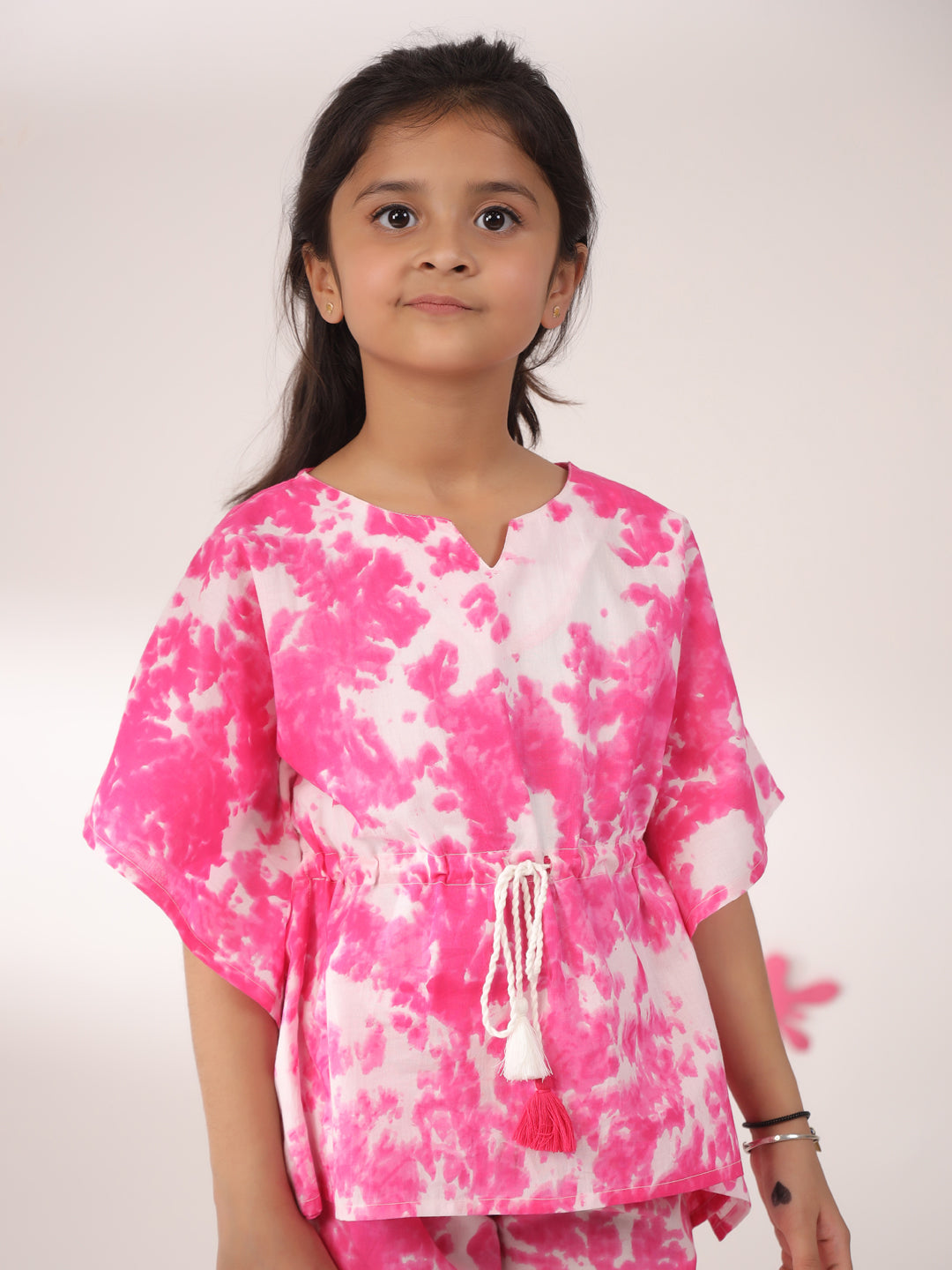 Kids Pure Cotton Pink Colour Printed Night suits - SanskrutiHomes