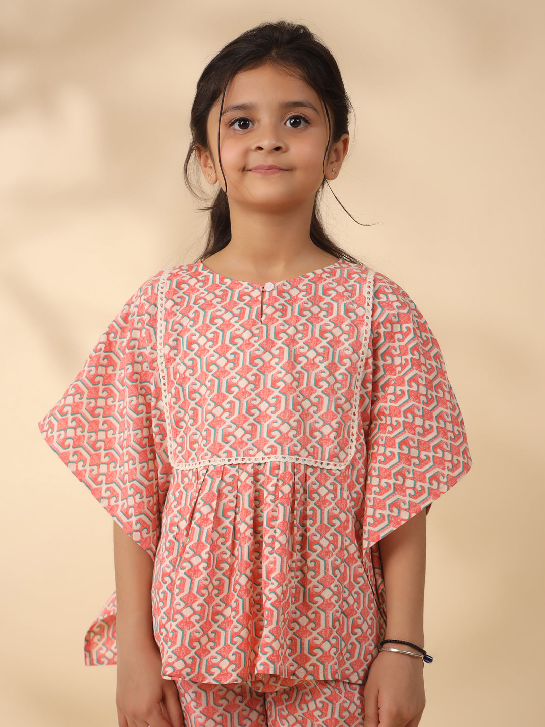 Kids Pure Cotton Rust Colour Printed Night suits - SanskrutiHomes