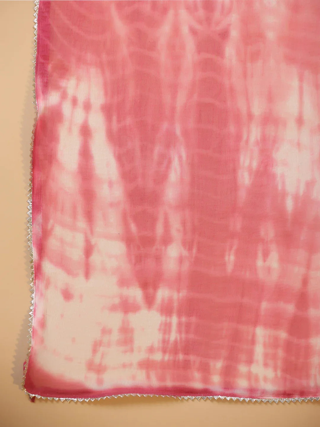Pink Floral Print Round Neck Kurta Set for Women - SanskrutiHomes