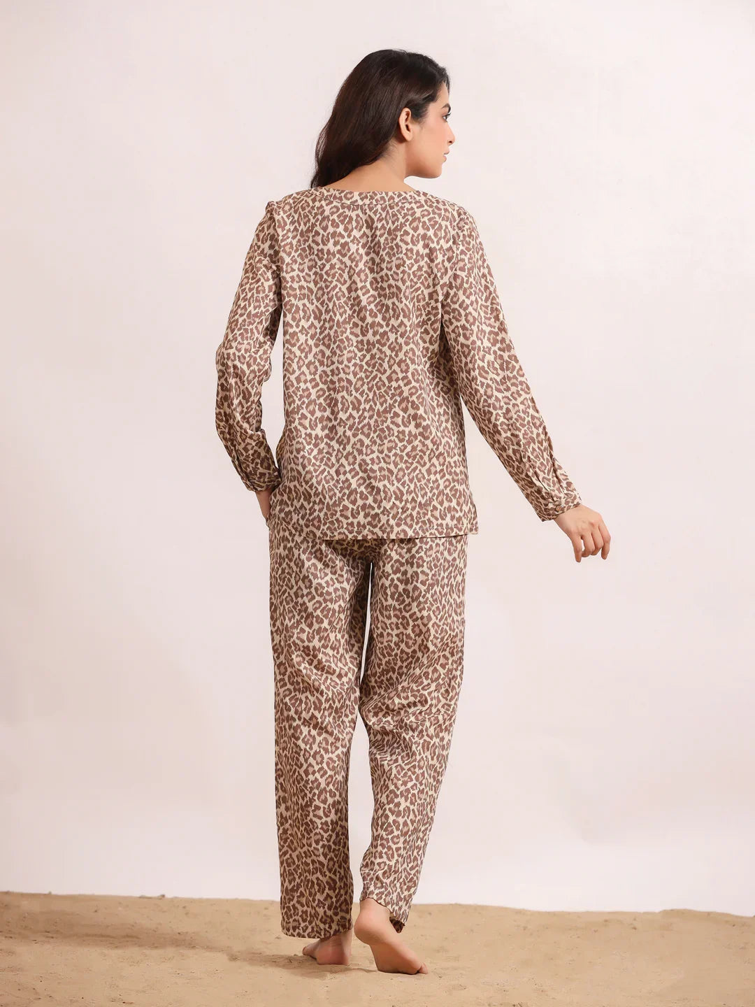 Panther print Viscose Night suits - SanskrutiHomes