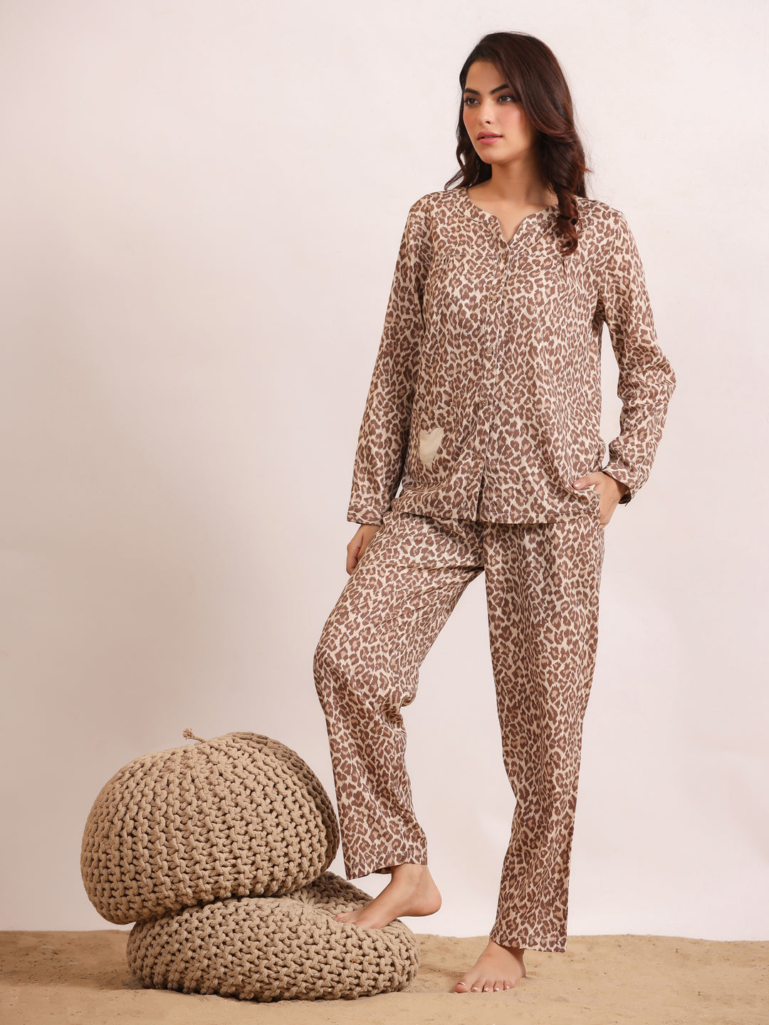 Bagera Printed Cotton Night SUIT