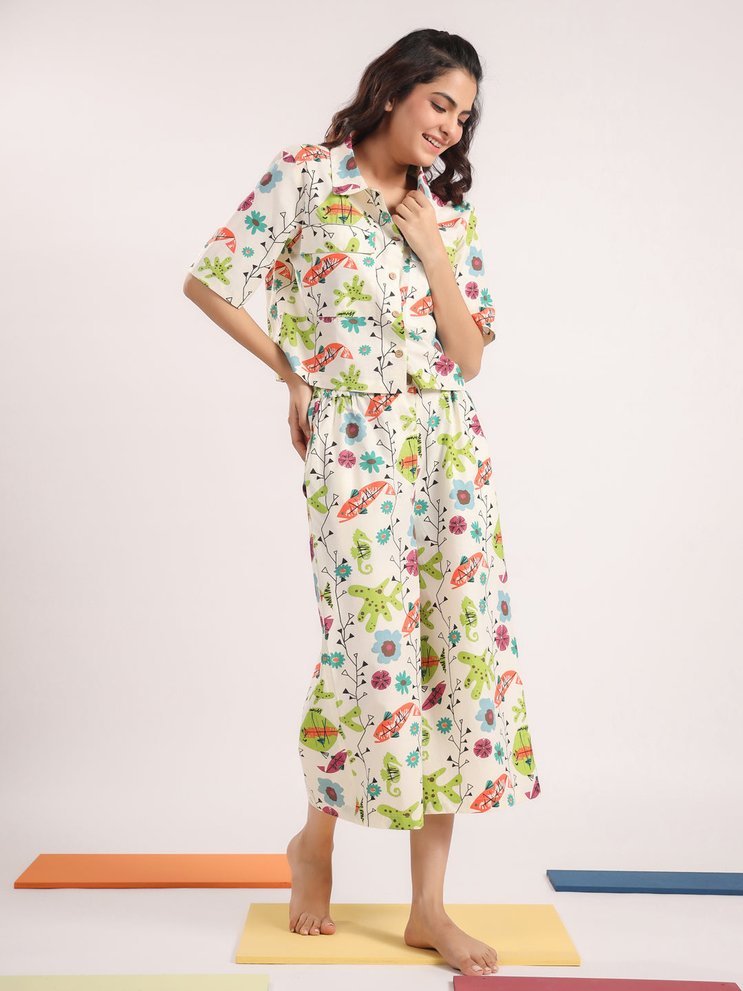 FISH PRINTED CO-ORD SET