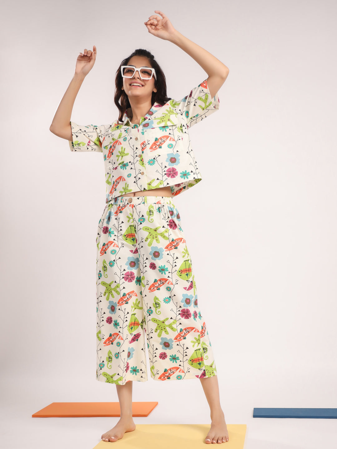 FISH PRINTED CO-ORD SET