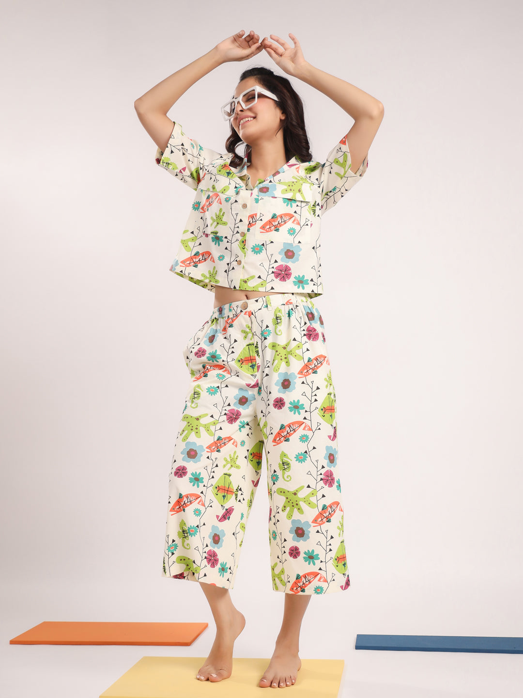 FISH PRINTED CO-ORD SET