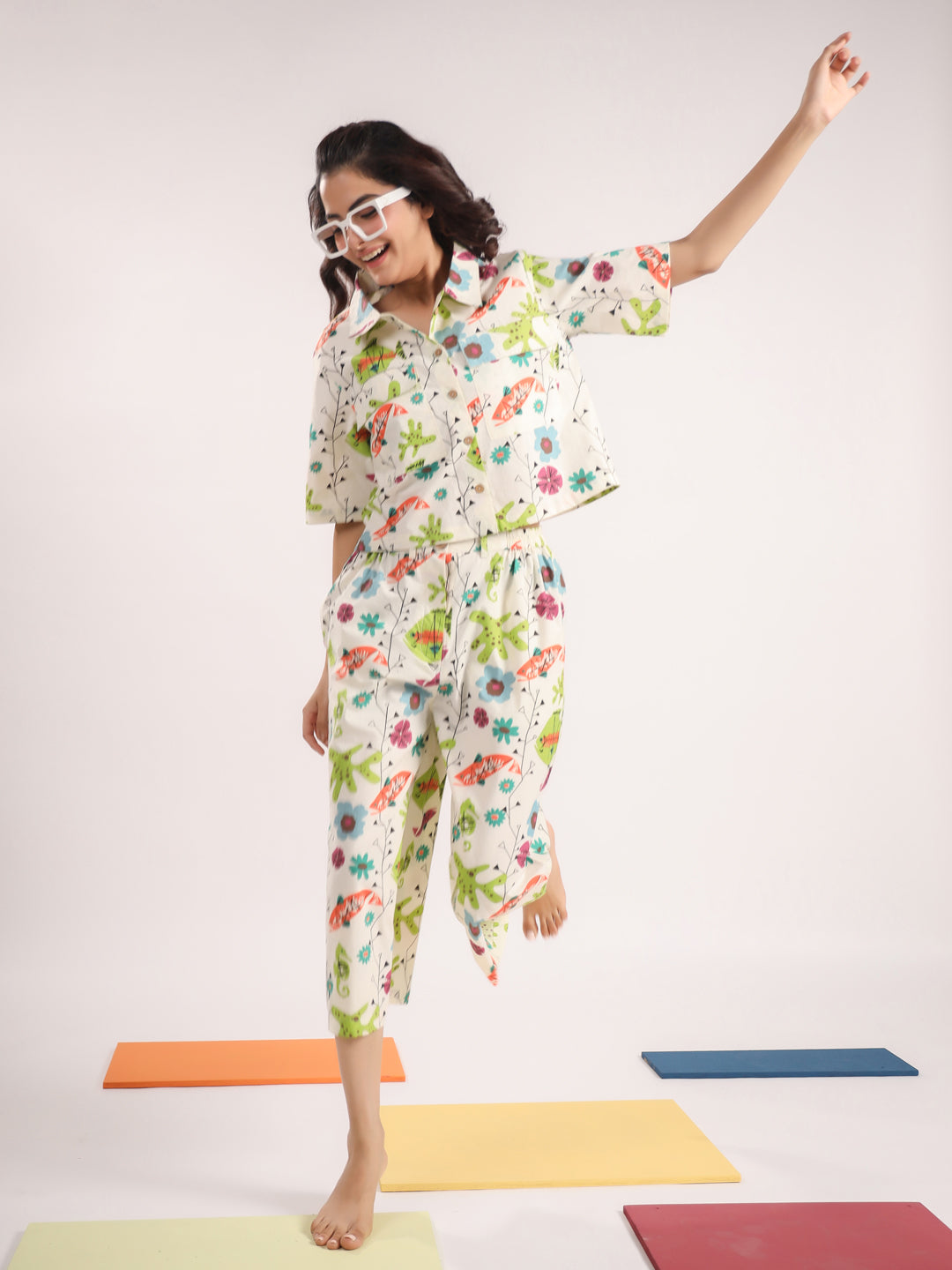 FISH PRINTED CO-ORD SET