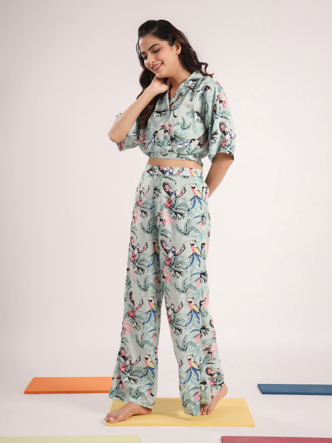 Printed Pure Cotton Night suit