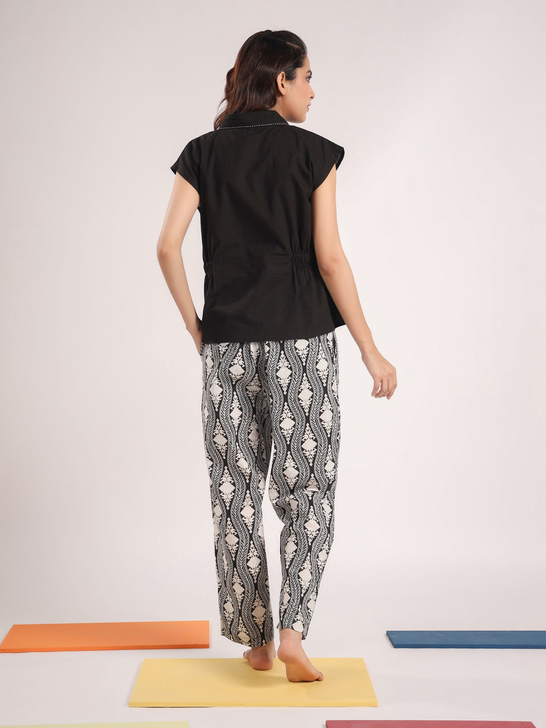 Sleeveless Pure Cotton Night Suit Set