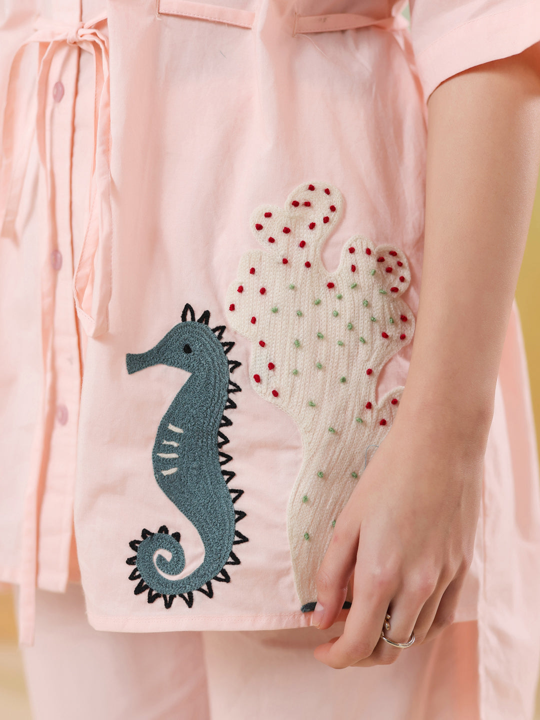 Peach Color Solid Co-ords Set for Women and Girls