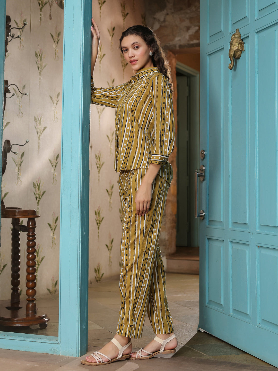 Cotton Printed Night Suit Set for Women