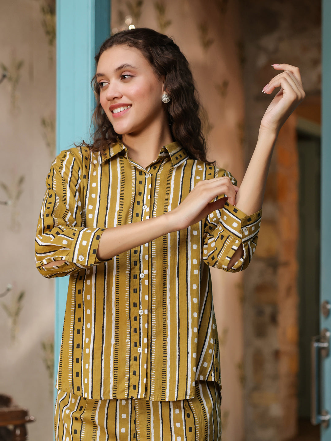 Cotton Printed Night Suit Set for Women