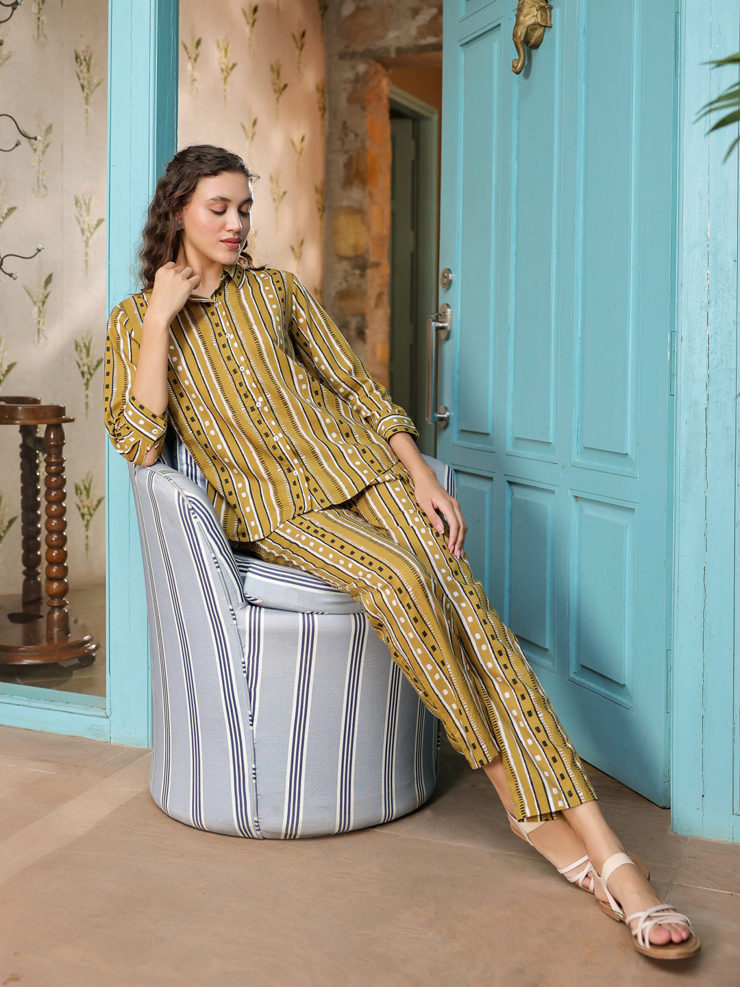 Cotton Printed Night Suit Set for Women