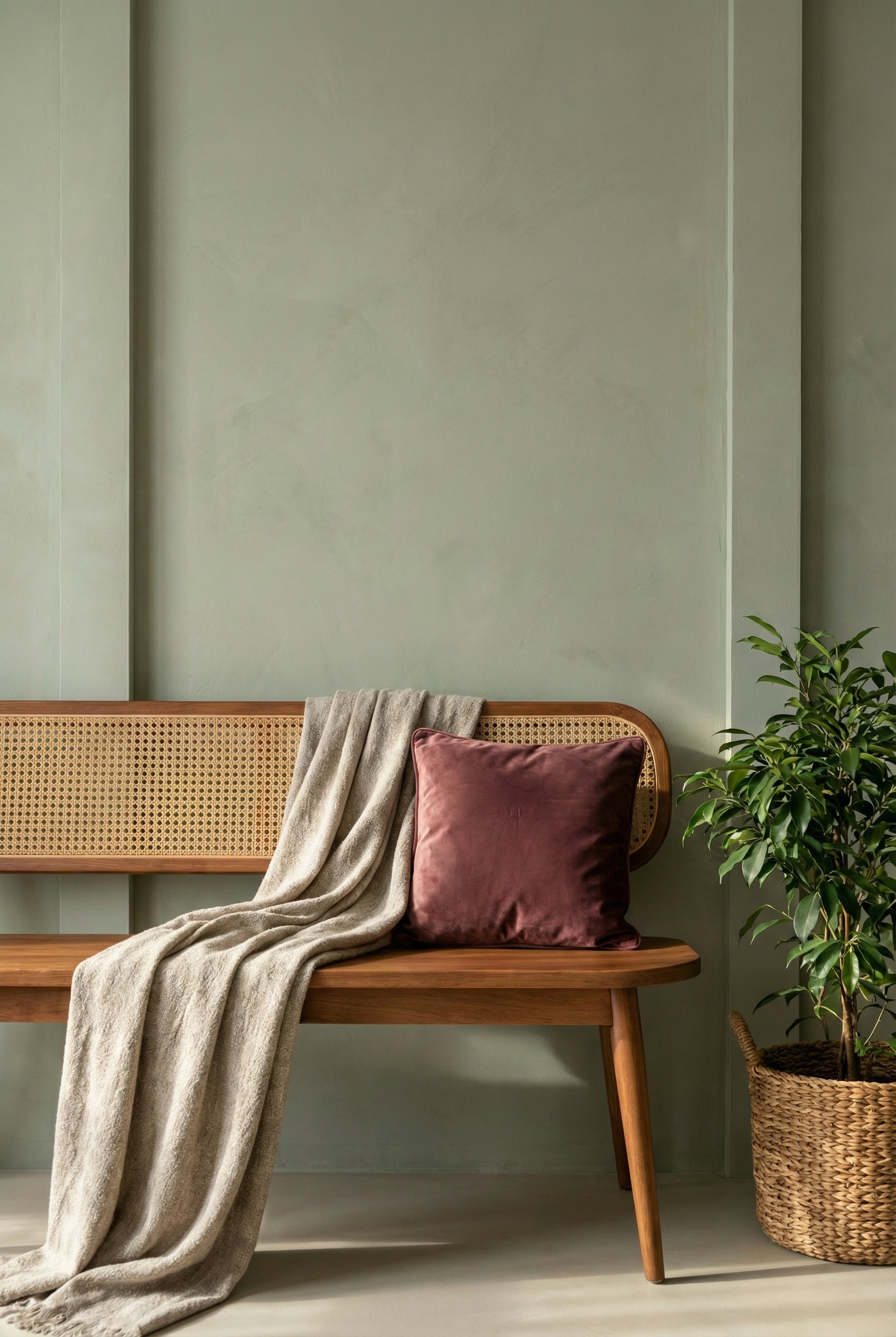 Brown Solid Velvet Cushion Cover With Soft Luxe Finish