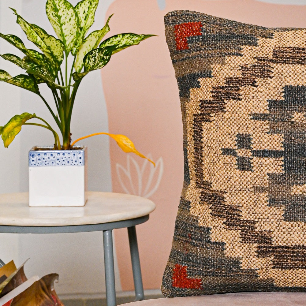 Morocco style Hand-made Jute Cushion Cover