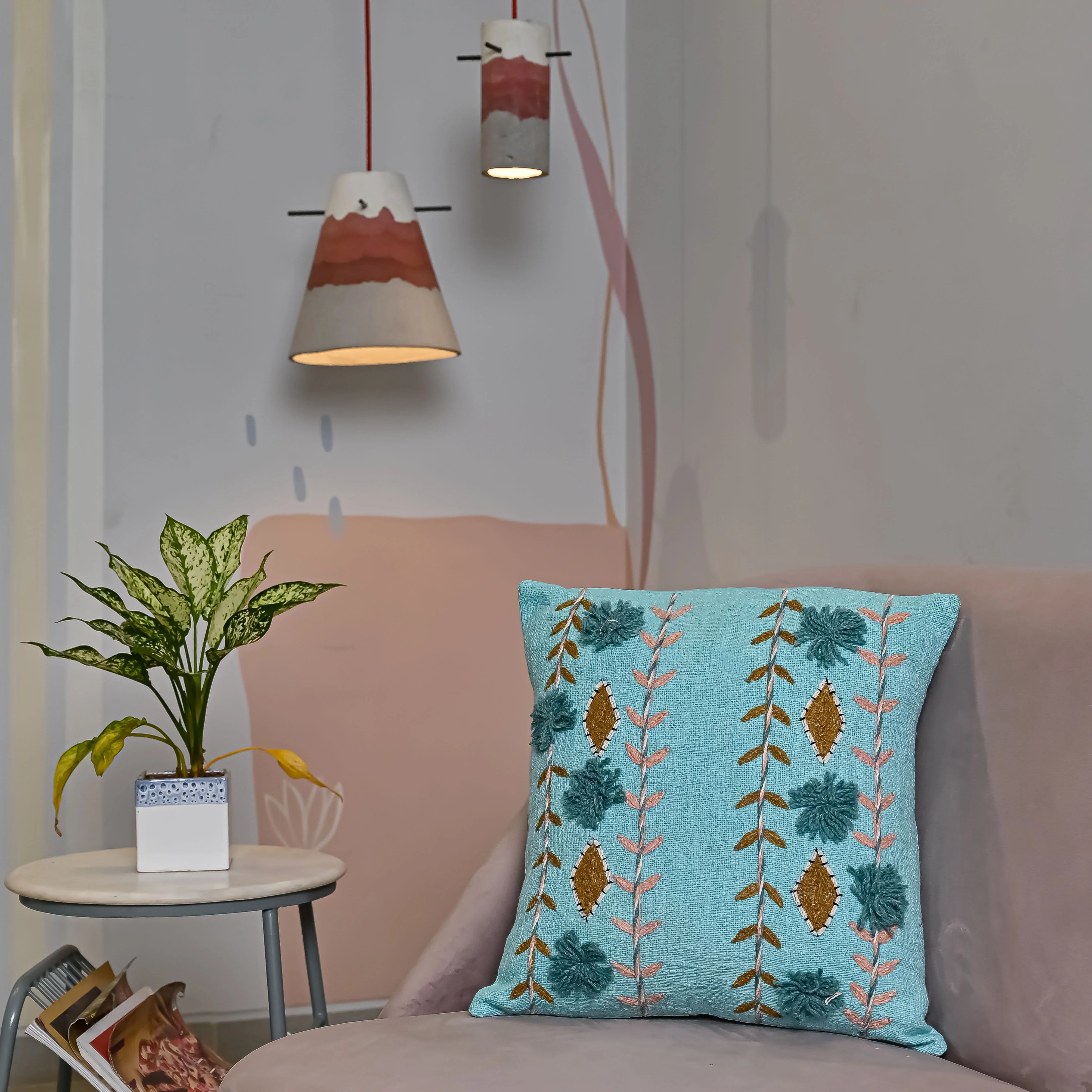 Boho Handloom Pure Cotton Cushion Cover - SanskrutiHomes