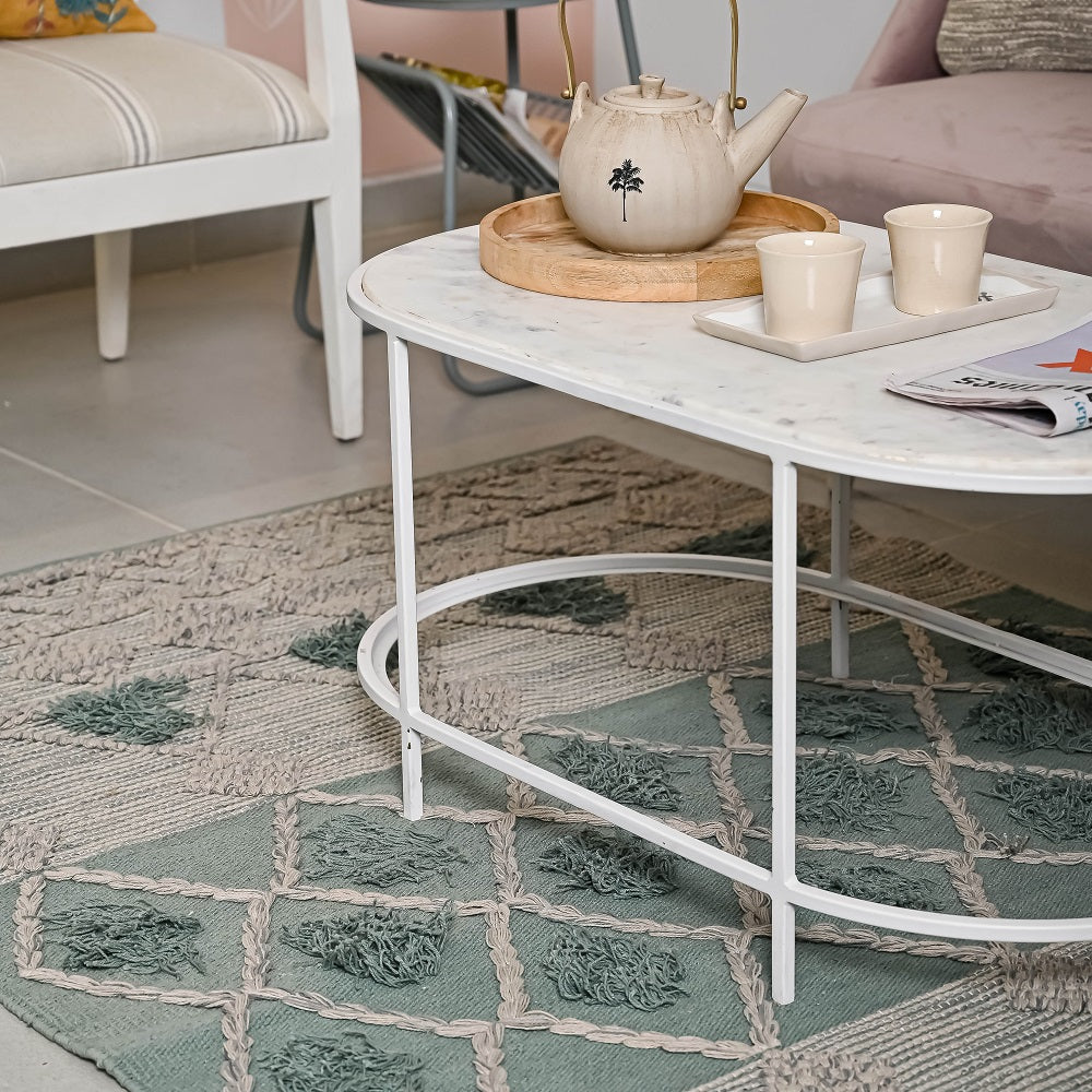 Hand-weaved 100% Cotton Multi-color Rug