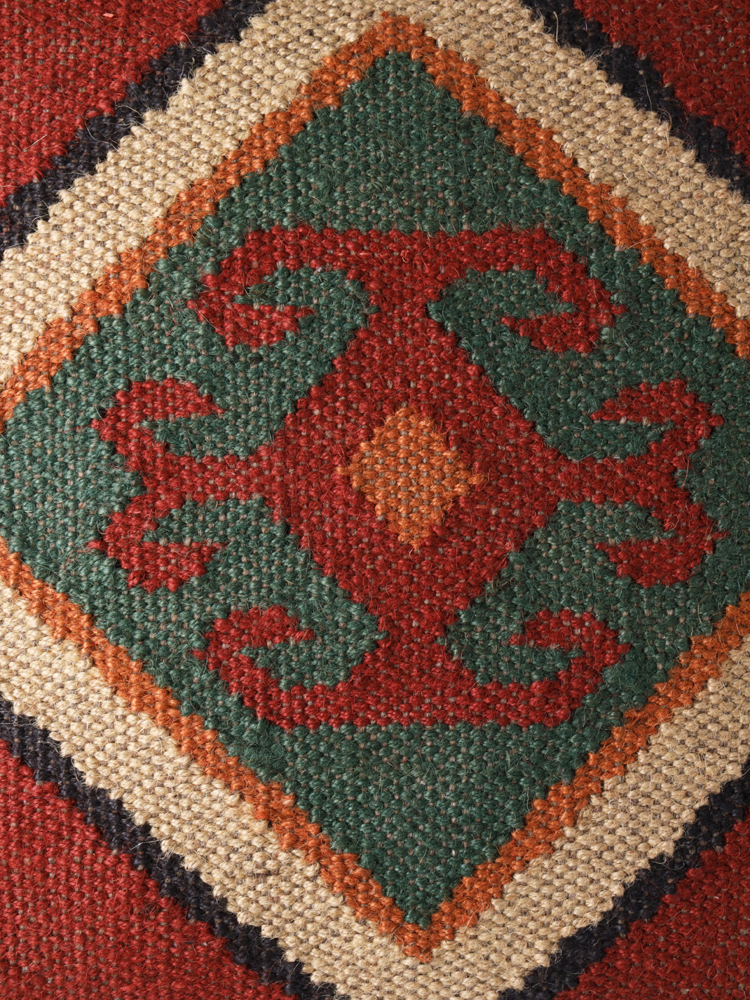 Designer Hand-made Jute Cushion Cover